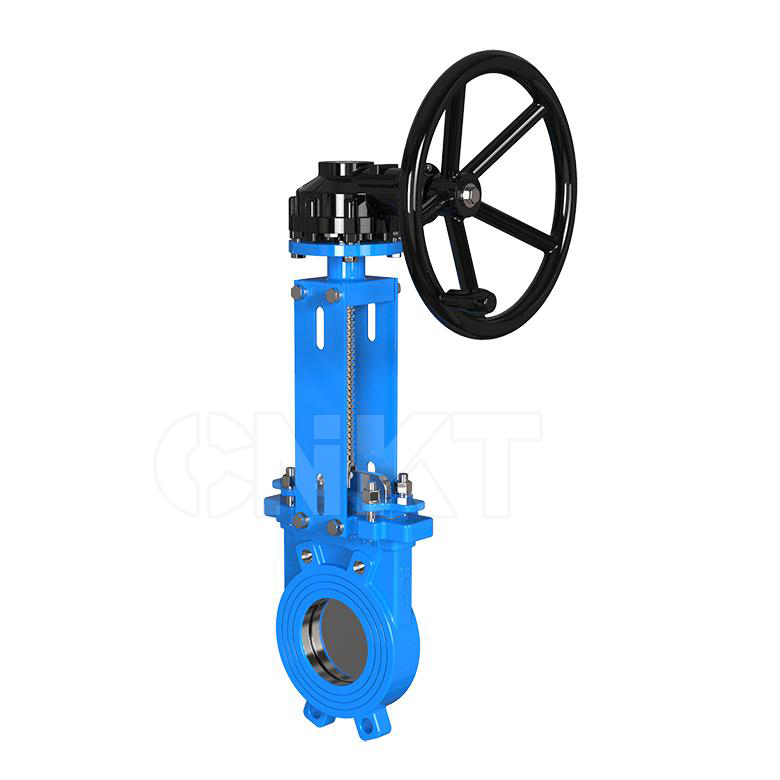 單向密封傘齒輪對夾刀閘閥KBZ573X/H-10C/P